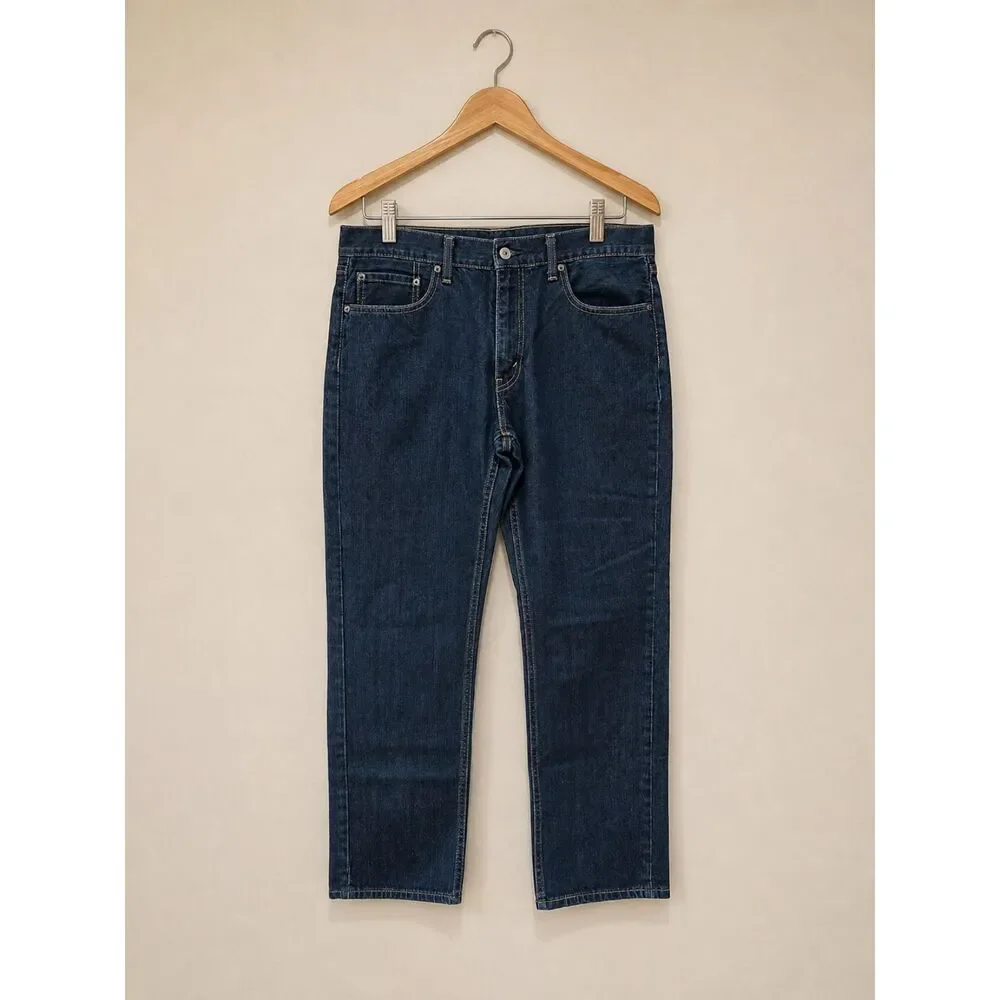 Levi's 559 Jeans Mens 36x32 Dark Wash Relaxed Straight Baggy Y2K Blue Denim